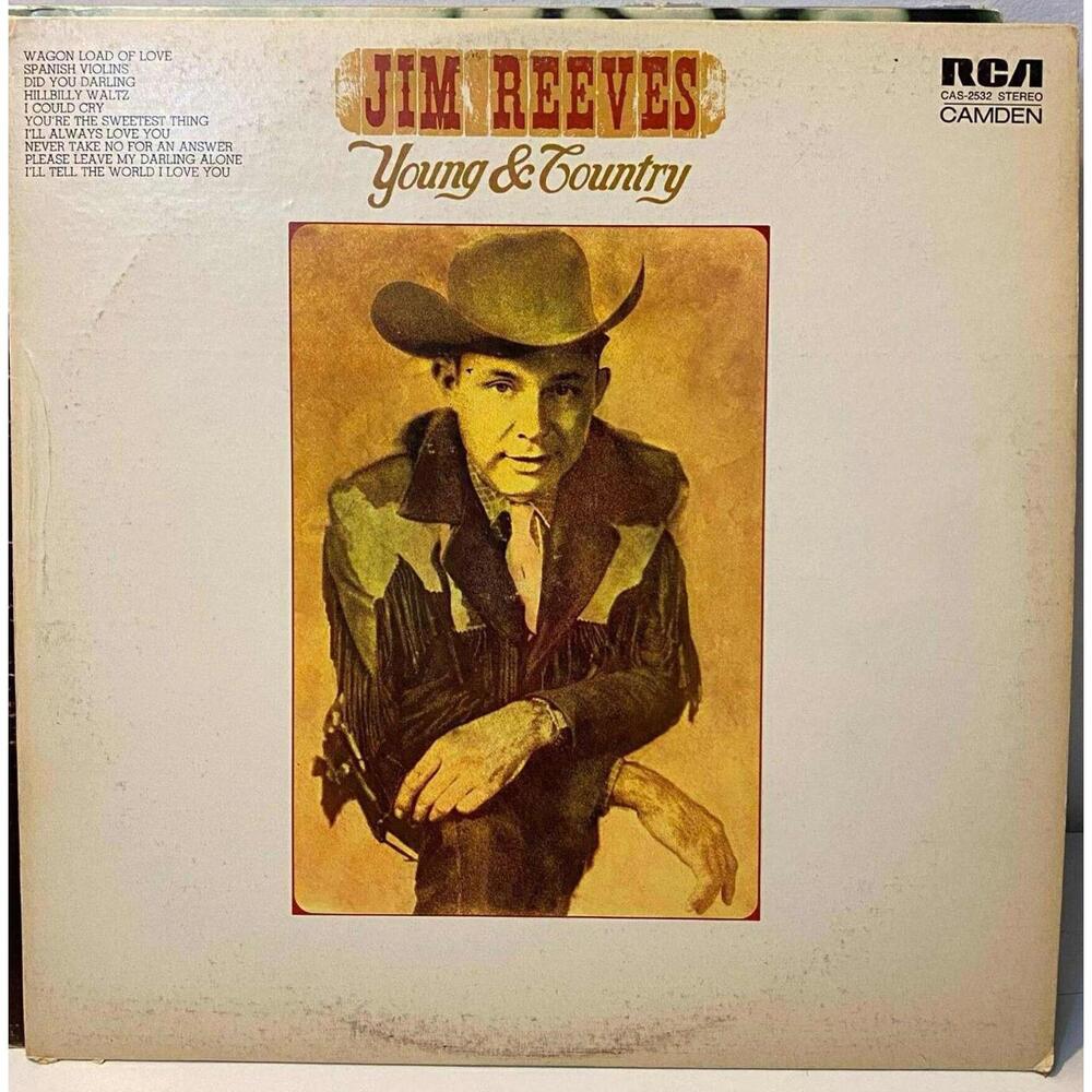 Jim Reeves – Young & Country Vinyl Record LP 33RPM AJ9